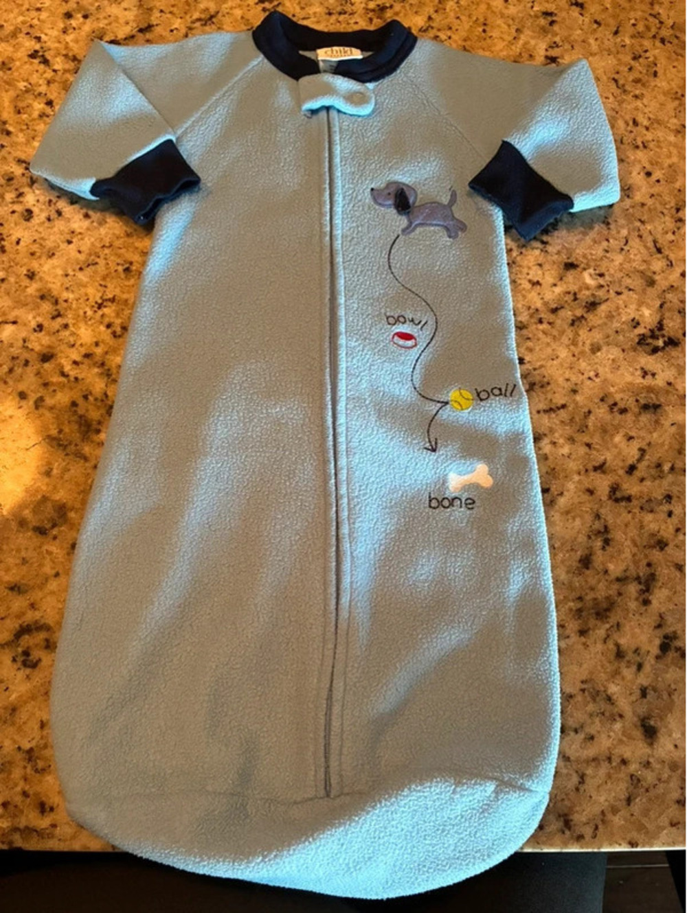 Child of mine blue puppy sleepsack